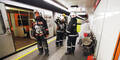 U-Bahn begann plötzlich zu rauchen