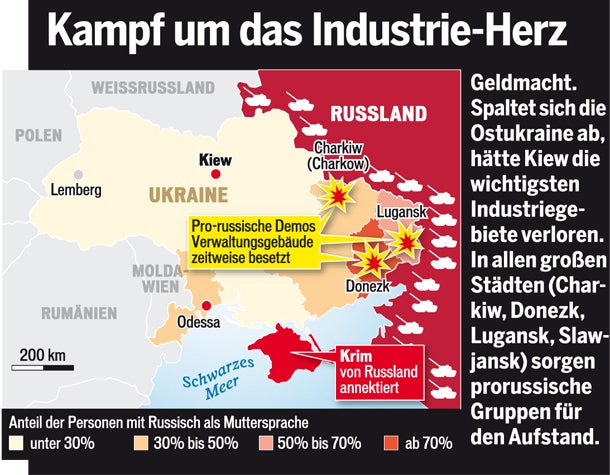 Tote und Verletzte in der Ukraine