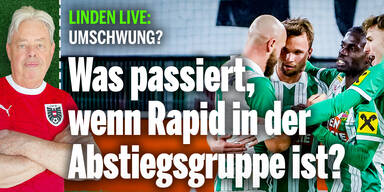 Was passiert, wenn Rapid in der Abstiegsgruppe ist?