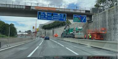 A23 wird zur Nachtbaustelle: Abfahrt Favoriten fünf Monate gesperrt