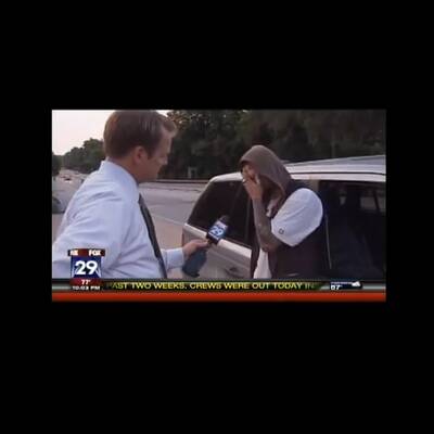 Bam Margera weint am Unfallort