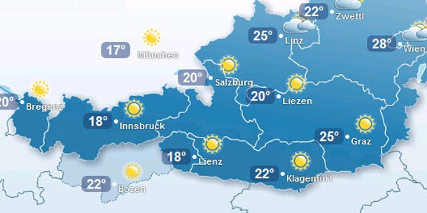 Heftige Gewitter in Österreich