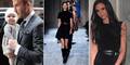David Beckham und Baby Harper bei Victorias Modenschau in New York
