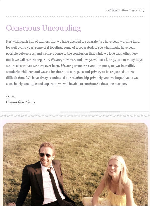 Gwyneth Paltrow & Chris Martin: Trennung