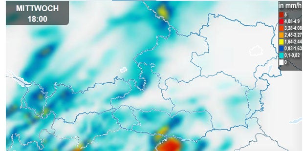 Stark-Regen ohne Ende über Österreich