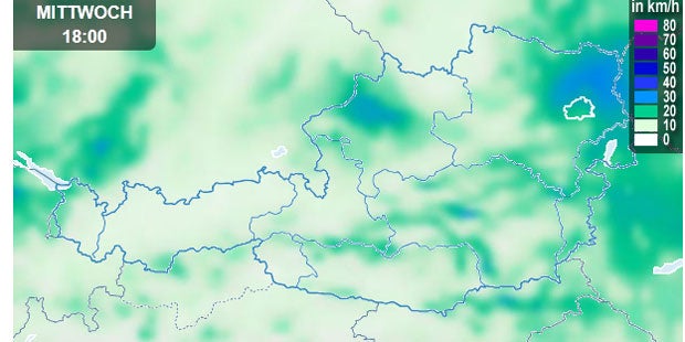 Stark-Regen ohne Ende über Österreich