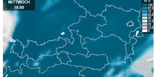 Stark-Regen ohne Ende über Österreich