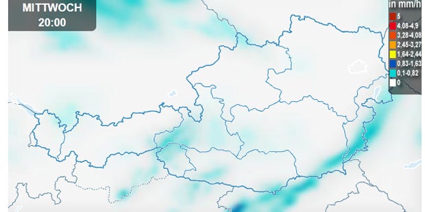 Stark-Regen ohne Ende über Österreich