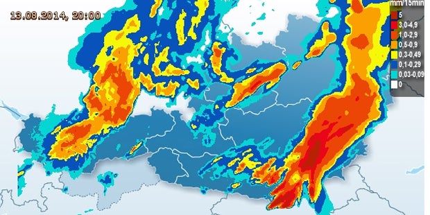 Stark-Regen ohne Ende über Österreich