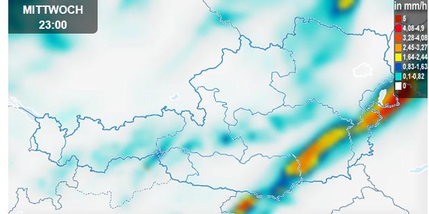 Stark-Regen ohne Ende über Österreich
