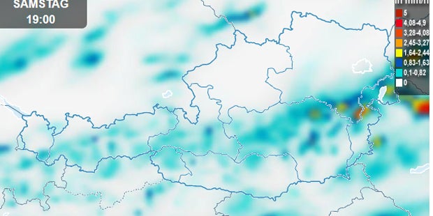 Stark-Regen über Ost-Österreich