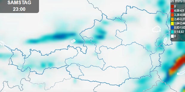 Stark-Regen über Ost-Österreich