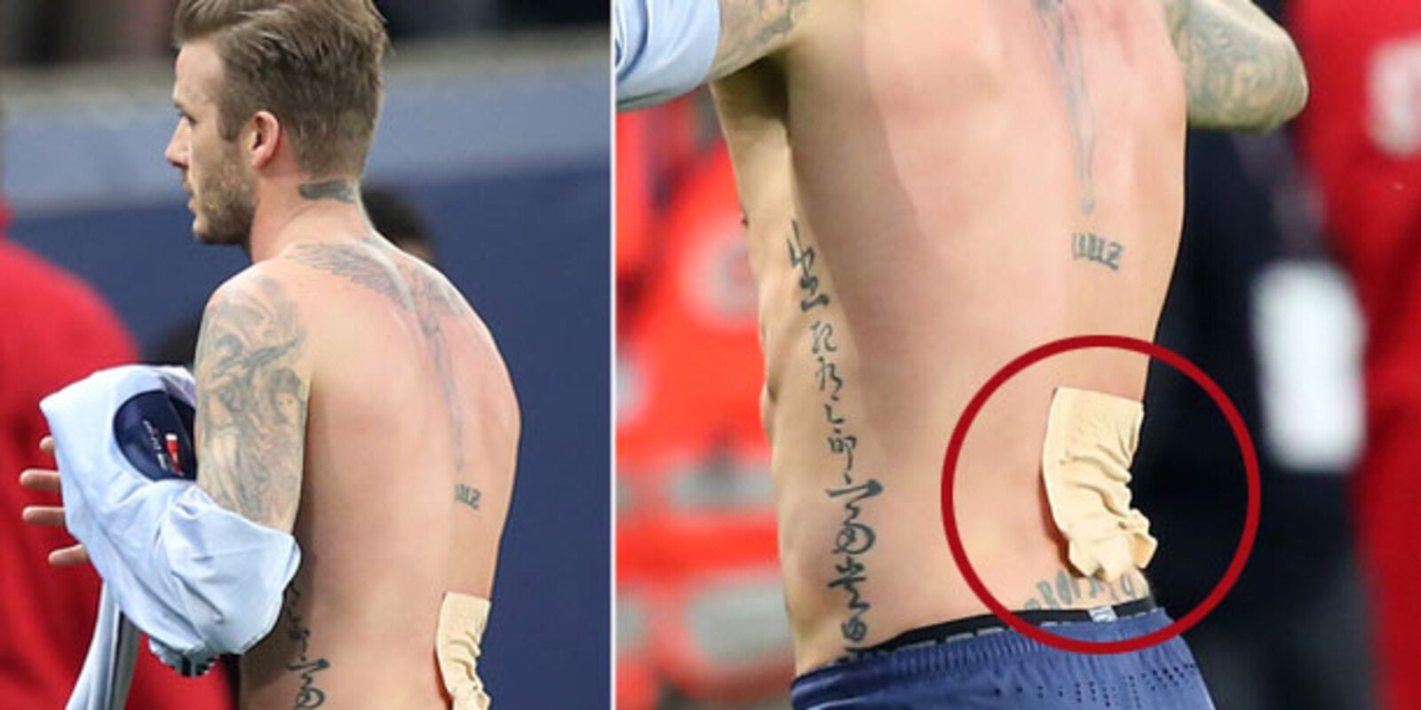 Lebensgroßer David Beckham Pappaufsteller – Mit Tattoos, Ideal Für Partys & Events