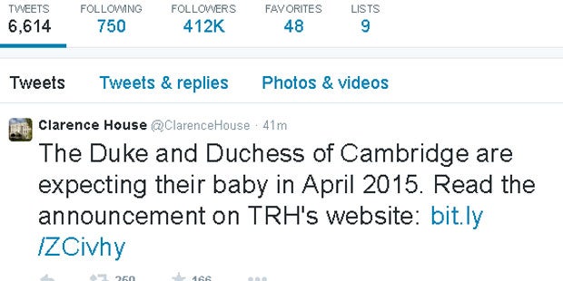 Herogin Kate: Baby im April