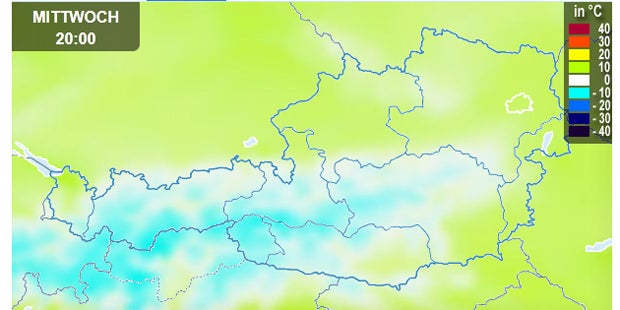 Schneechaos über Österreich