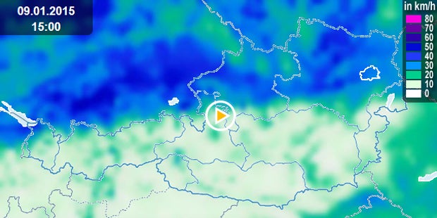 Orkansturm fegt über Österreich