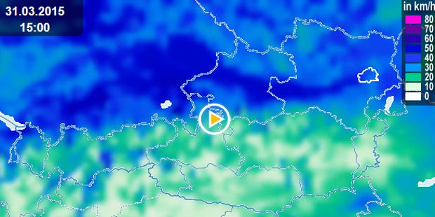 Orkan mit 120 km/h in Österreich