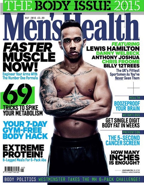 Lewis Hamilton in Men's Health
