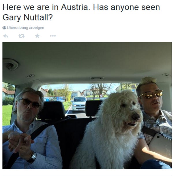 Robbie in Österreich gelandet