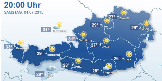 Knapp 37 Grad in Wien und Niederösterreich