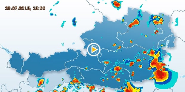 Gewitter machen die Hitze kalt
