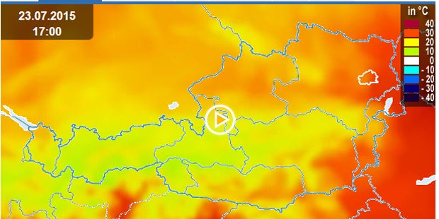 Gewitter machen die Hitze kalt