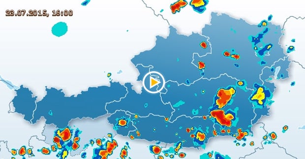 Gewitter machen die Hitze kalt