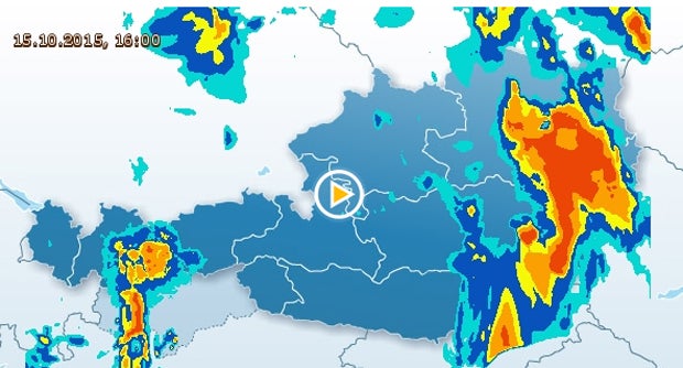 Schnee im Westen, Regenwalze im Osten