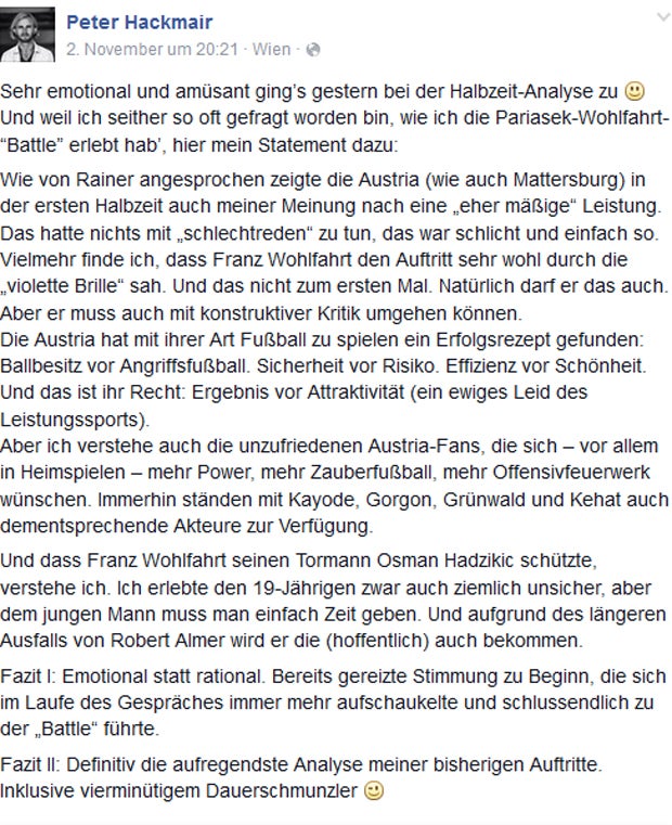Nach Krach-Interview: Das sagt ORF-Experte