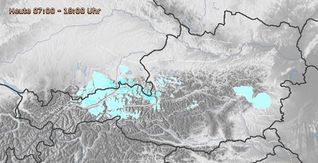 Jetzt wird auch Wien eingeschneit