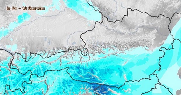 Jetzt wird auch Wien eingeschneit