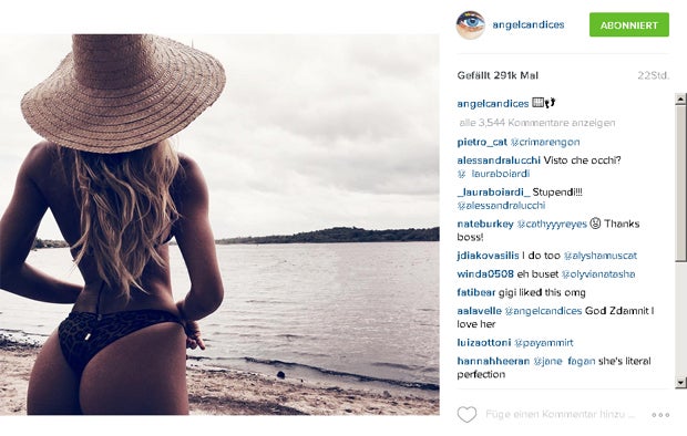 Candice Swanepoel: Sexy Po auf Instagram