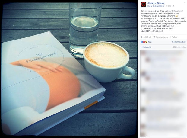 Christina Stürmer: Babypause