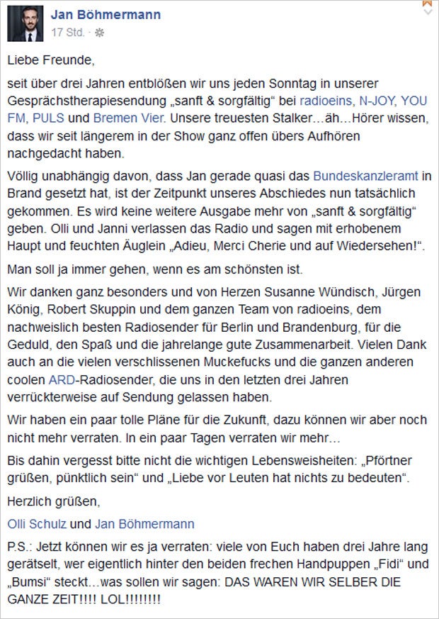 Jan Böhmermann, Olli Schulz