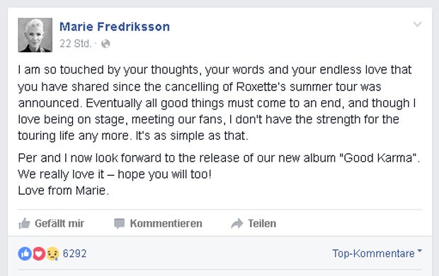 Roxette: Marie Fredriksson