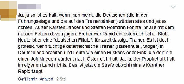 So schießen Rapid-Fans gegen Büskens & Müller