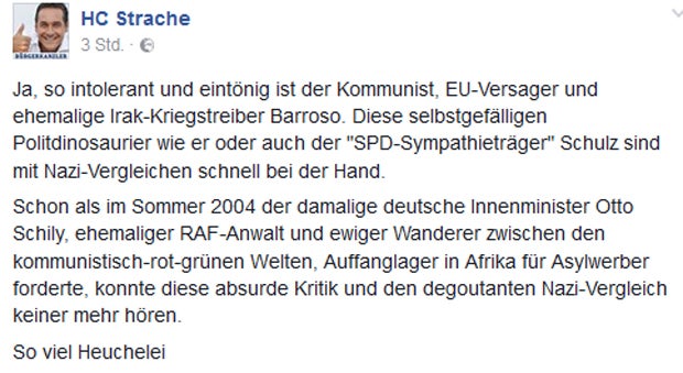 Nazi-Eklat: Jetzt kontert Strache