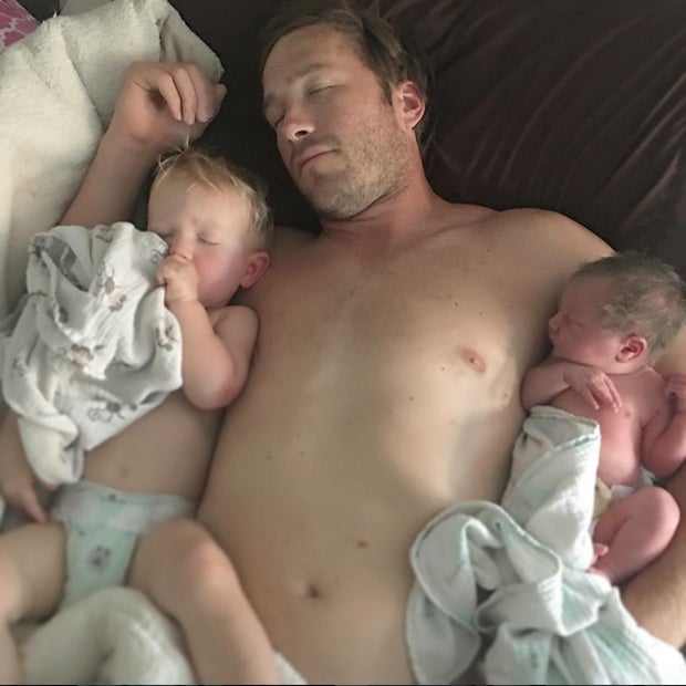 Bode Miller mit seinen Babys