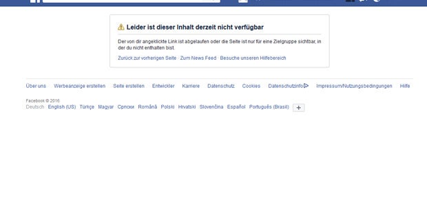 All-Felix auf Facebook schon wieder offline