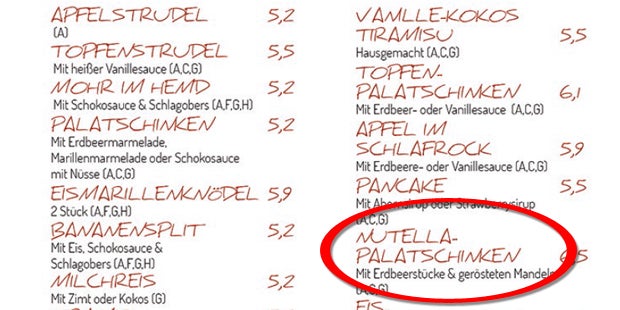 Nutella Palatschinken