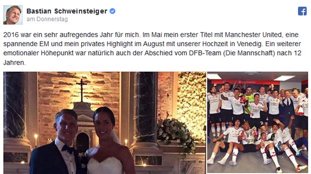 Schweinsteiger Facebook