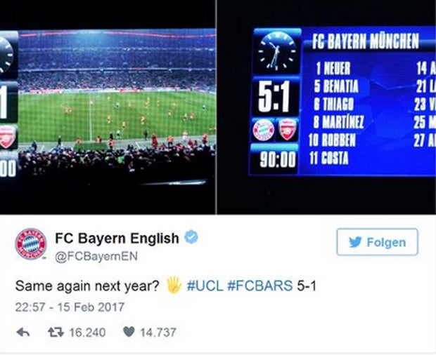 Bayern Tweet
