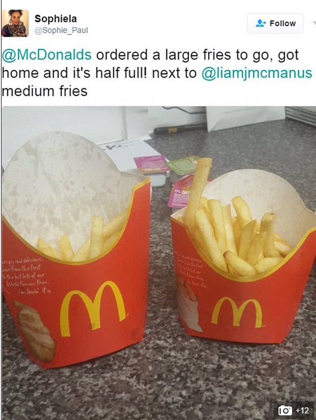 Schwindelt McDonald’s bei seinen Pommes-Packungen?