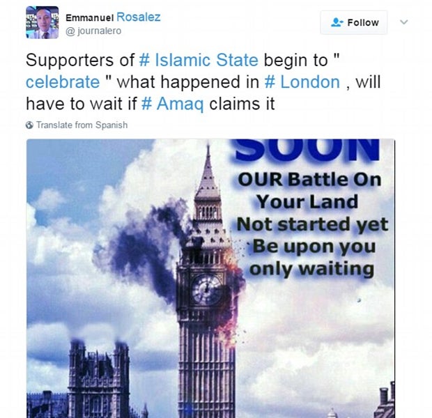 ISIS feiert Loindon terror