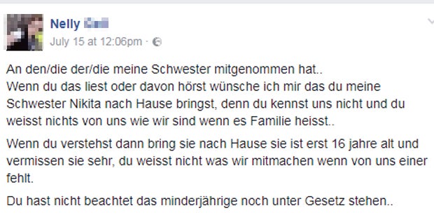 Nikita Schwester Nelly Posting