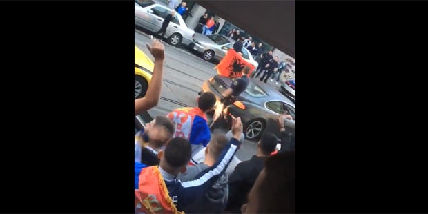 Serbien Serben Fans Ottakring