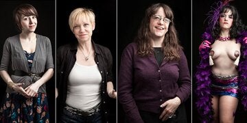 Burlesque-Tänzerinnen Bei Tag und Nacht