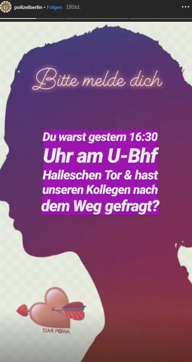 Liebesfahndung Polizei