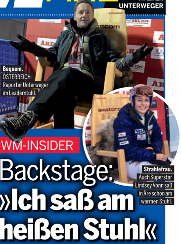 'Ich saß am heißen Stuhl'