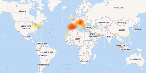 Hier sind Facebook & Co. ausgefallen